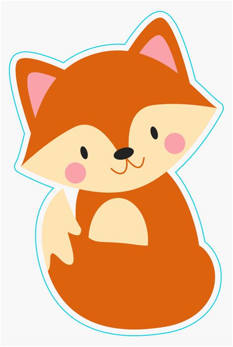 Transparent Baby Fox Clipart Cute Fox Cartoon Hd Png Download Kindpng