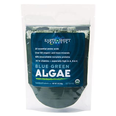 Earth Shift Products Blue Green Algae Raw Organic Algae