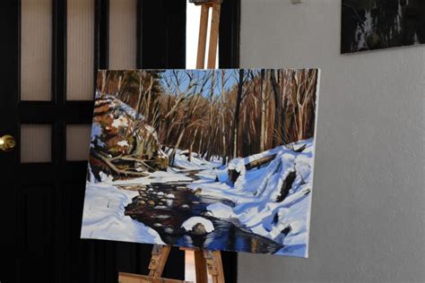 The Winter Forest Malerei Von Serghei Ghetiu Artmajeur