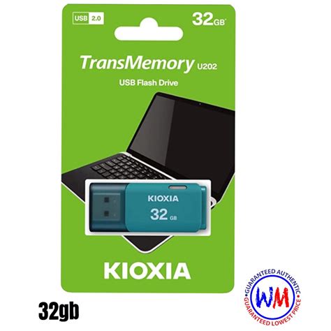 Kioxia Toshiba Hayabusa Usb20 32gb Flash Drive Thn U202w0320c4 Blue