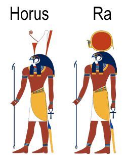 The Egyptian God Horus And Ra