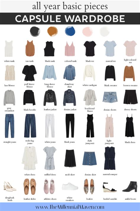 Capsule Wardrobe Theory Create A Capsule Wardrobe W All Year Basics