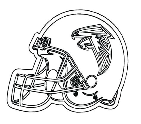 Cartoon Eagles Helmet Page Coloring Pages