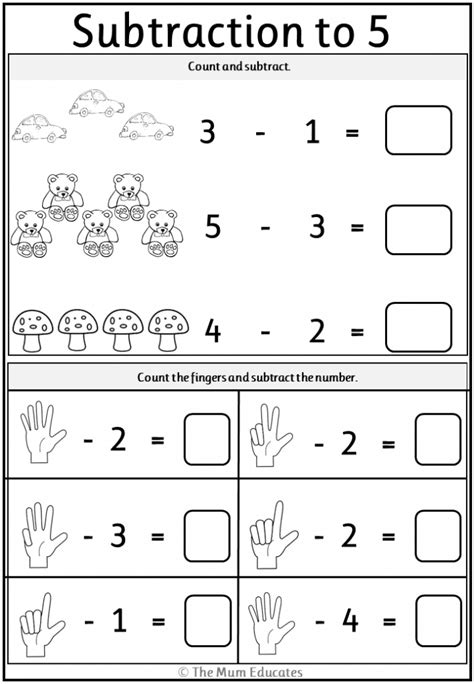 Download free new printable worksheets everyday! Free Subtraction Worksheets - Year 1 - Year 2 - The Mum Educates