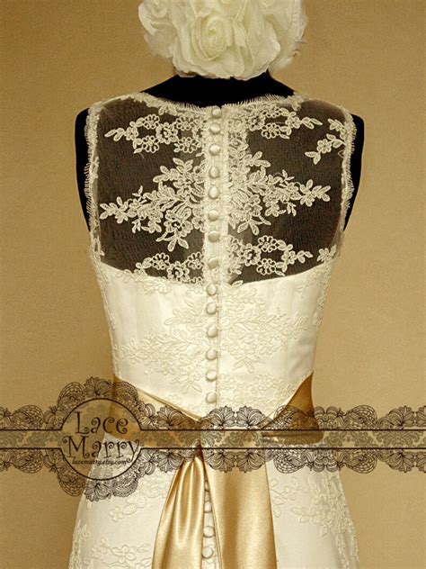 Timeless Beauty Vintage Inspired Lace Wedding Dress Features Etsy