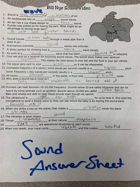 Bill Nye Light And Color Worksheet Answers