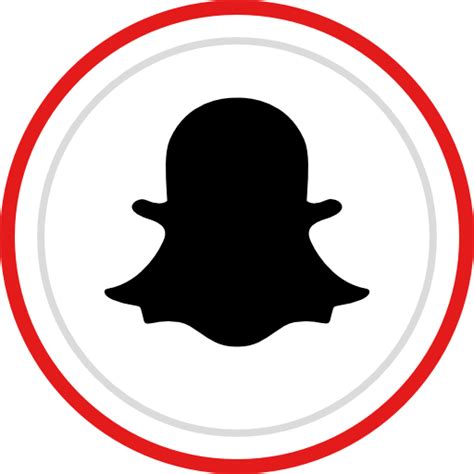 Icono Red Social Medios De Comunicacion Logo Marca Snapchat En
