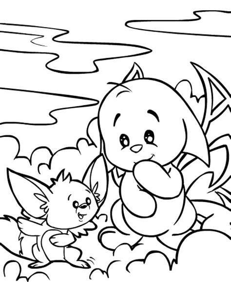 Collection of neopets coloring sheets Neopets - Faerieland Colouring Pages