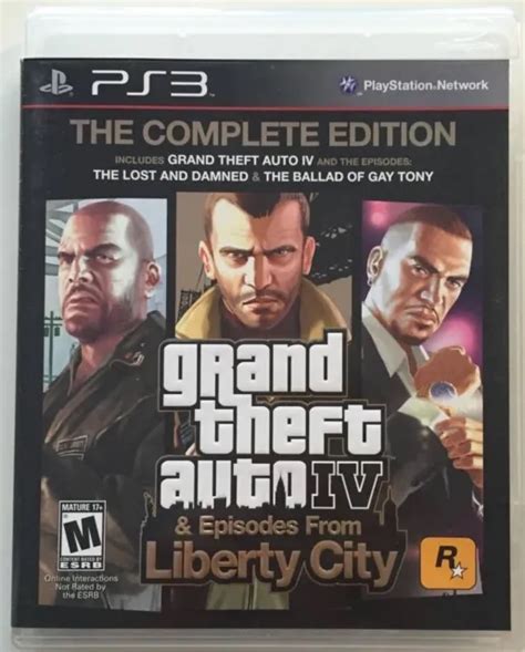 Sony Ps3 Grand Theft Auto Iv And Episodes From Liberty City The Complete