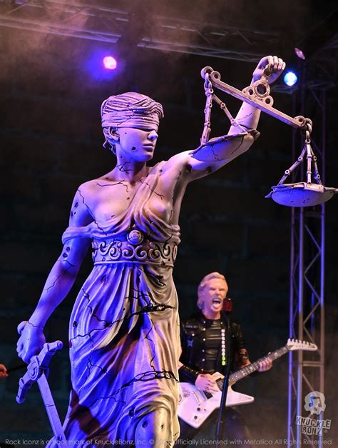 Metallica Lady Justice On Tour Statue At Mighty Ape Australia