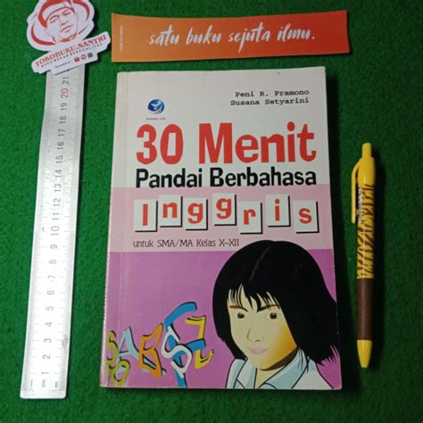 Jual Buku 30 Menit Pandai Berbahasa Inggris By Peni R Pramono