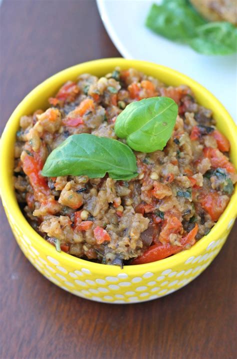 roasted red pepper and eggplant tapenade