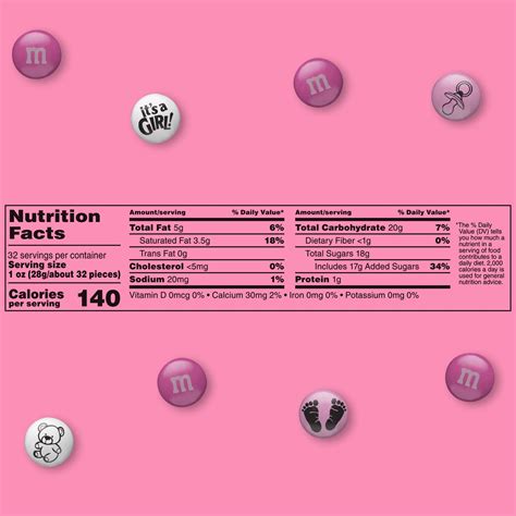Buy Mandms Its A Girl Milk Chocolate Candy For Baby Shower Gender