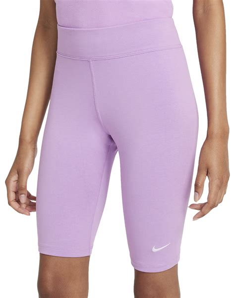 Nike Womens Essential Bike Shorts Purple Life Style Sports Uk