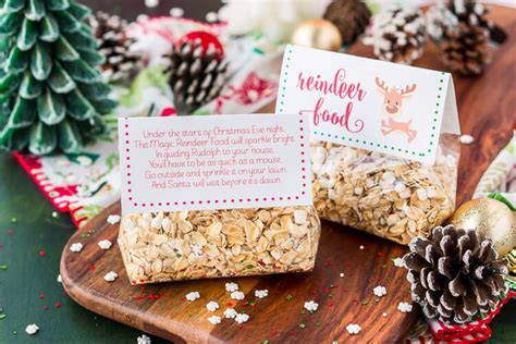 Print on card stock and cut out. Magic Reindeer Food Recipe and Poem | Sugar & Soul
