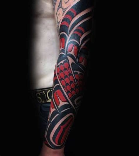 70 Haida Tattoo Designs For Men Tribal Ink Ideas
