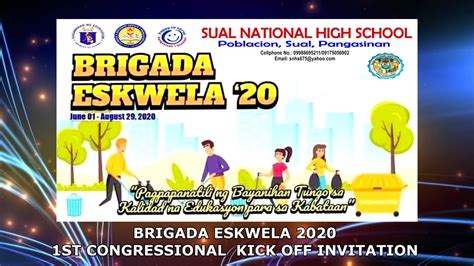 Brigada Eskwela 2020 Kick Off Teaser Aarangkada Na Ang Oplan Balik