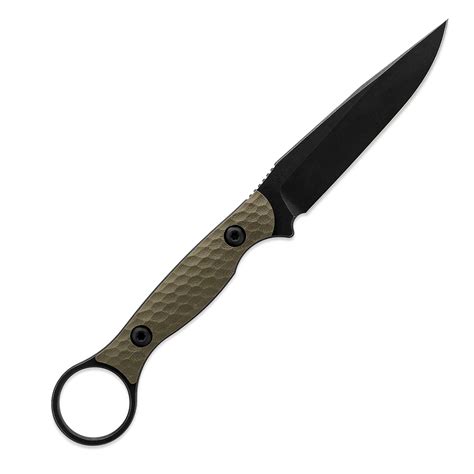 Toor Knives Anaconda Fixed Blade Covert Green G10 Handle Black Oxide