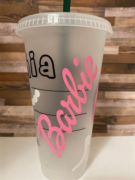 Barbie Personalized Starbucks Cold Cup Etsy