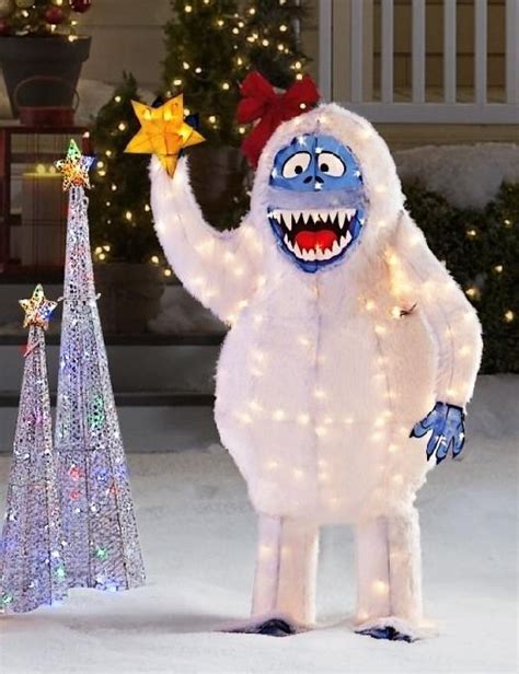 Abominable Snowman Rudolph Bumble Lighted Christmas Yard Decoration 56 Ta… Christmas Yard