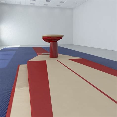 Gymnastics Vaulting Table Set Modèle 3d 45 Fbx Max Obj Free3d