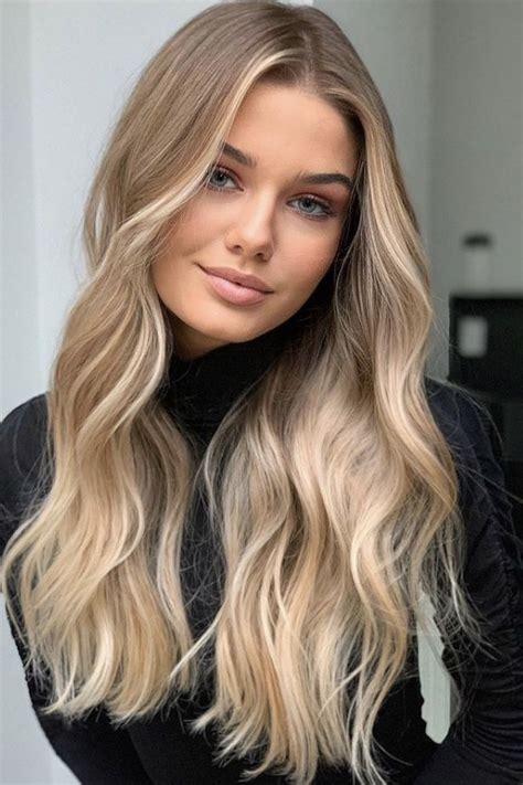 Bombshell Balayage Hair Color Ideas Blonde haare mit strähnen