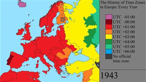 The History Of Time Zones In Europe Every Year Youtube