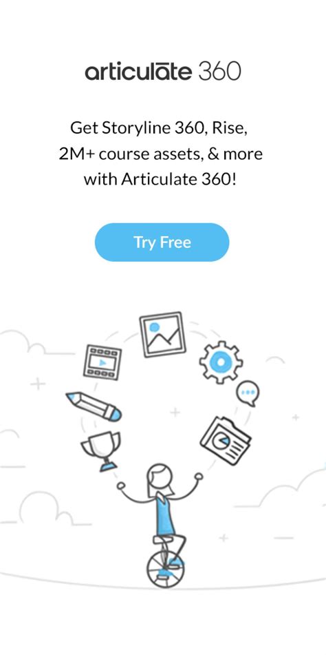 The Landing Page For Articulate 360