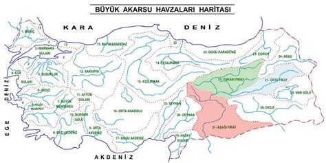Türkiye Akarsu Haritası Canım Anne Coğrafya Haritalar Harita