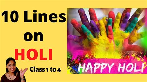 10 Lines On Holi In English For Kids Short Essay On Holi In English