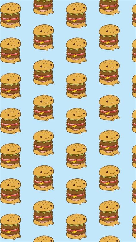 Cheeseburger Tap To See More Cute Food Cartoon Wallpapers Mobile9