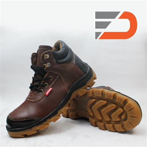 Jual Sepatu Safety Boots Kulit Sapi Asli Type Jeruk P1 Di Lapak Fitria
