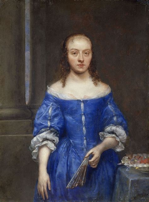 1645 Gonzales Coques Portrait Of A Woman In A Blue Dress 17th Century Fashion Baroque