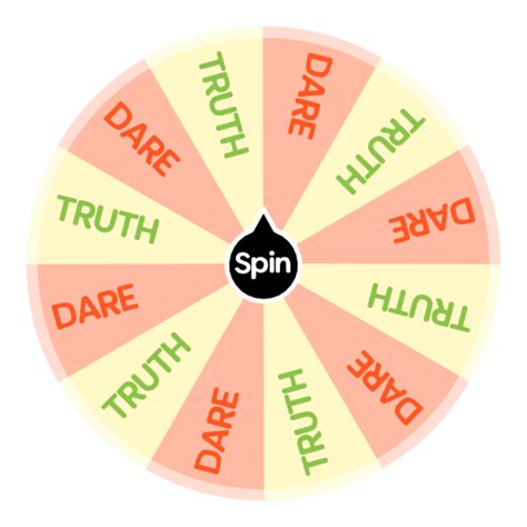 Truth Or Dare Game Choose One Group Can Ask Questions Spin The Wheel Random Picker