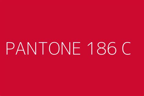 Pantone 186 C Color Hex Code