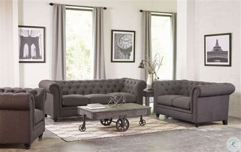 Roy Grey Living Room Set From Coaster Coleman Furniture