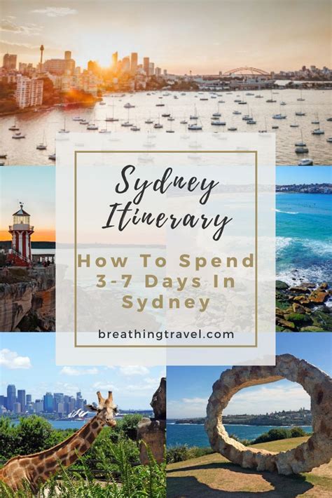 Sydney Itinerary How To Spend 3 7 Days In Sydney Breathing Travel