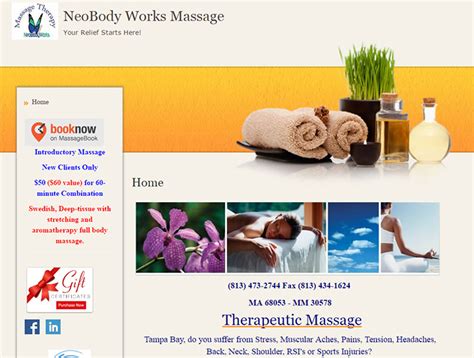 100 Best Massage Therapy Website Designs
