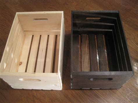 Unfinished Wood Crates Turned Vintage Project Интерьер