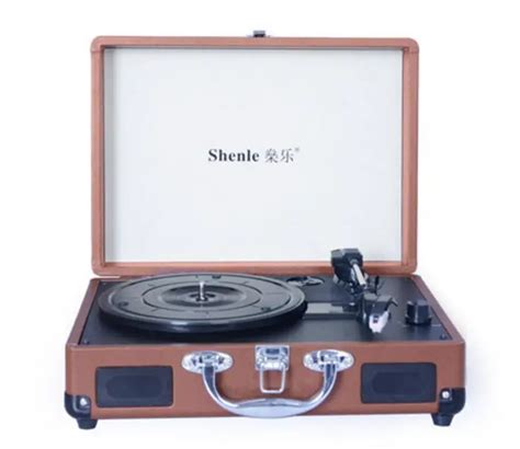 Nostalgic Portable Suitcase Phonograph Gramophone Vinyl Portable Stereo