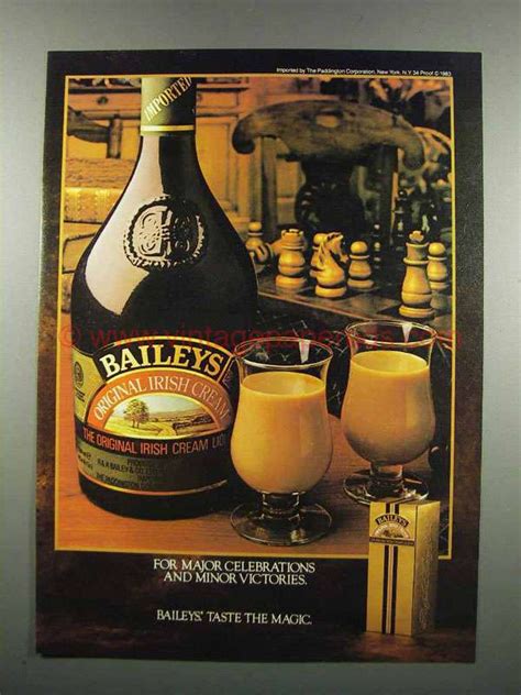 1983 Baileys Irish Cream Ad Major Celebrations Du0246
