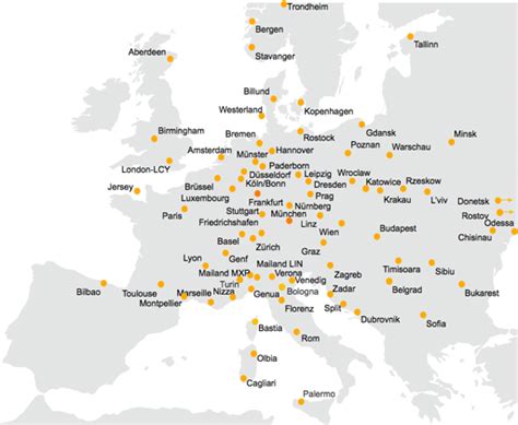 Lufthansa Route Map