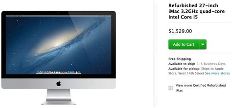 Refurbished Late 2013 27 Inch Imac Models Now Available In Apples