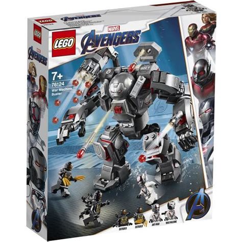 Lego Marvel Super Heroes 76124 Larmure De War Machine Avengers
