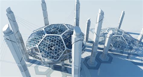 Futuristic Skyscraper Hd 16 Wirecase