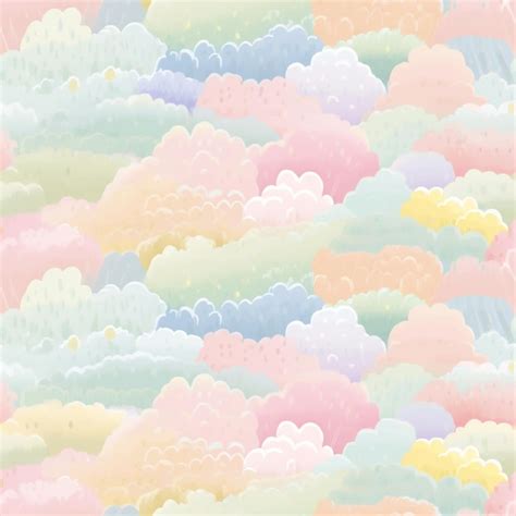 Premium Ai Image Pastel Clouds In A Pastel Sky