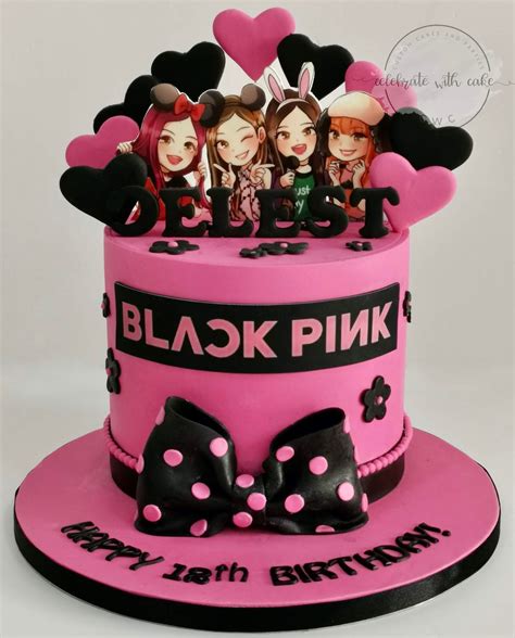 Blackpink Themed Single Tier Cake