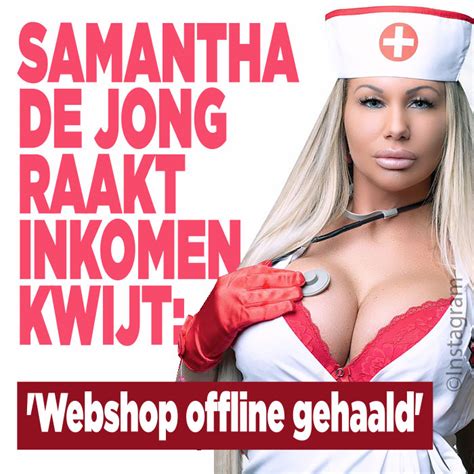 Samantha De Jong Raakt Inkomen Kwijt Webshop Offline Gehaald