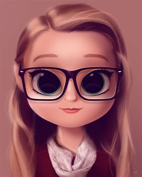 20 Inspiración Cute Cartoon Girl With Glasses Drawing Frank And Cloody