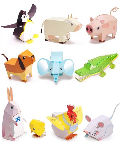 3d Diy Animal Paper Folding Puzzle Educational Toy Handmade Craft T
